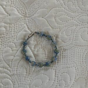 Blue Beaded Bracelet